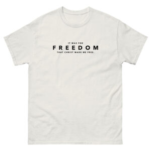 Cerebiblism Collection FREEDOM Unisex Cotton White T-shirt